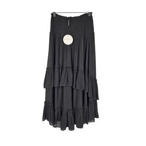 BOHO ME COLLECTION BLACK & KIRT WOMEN'S HALTER DRESS SKIRT - SIZE SMALL - 75947